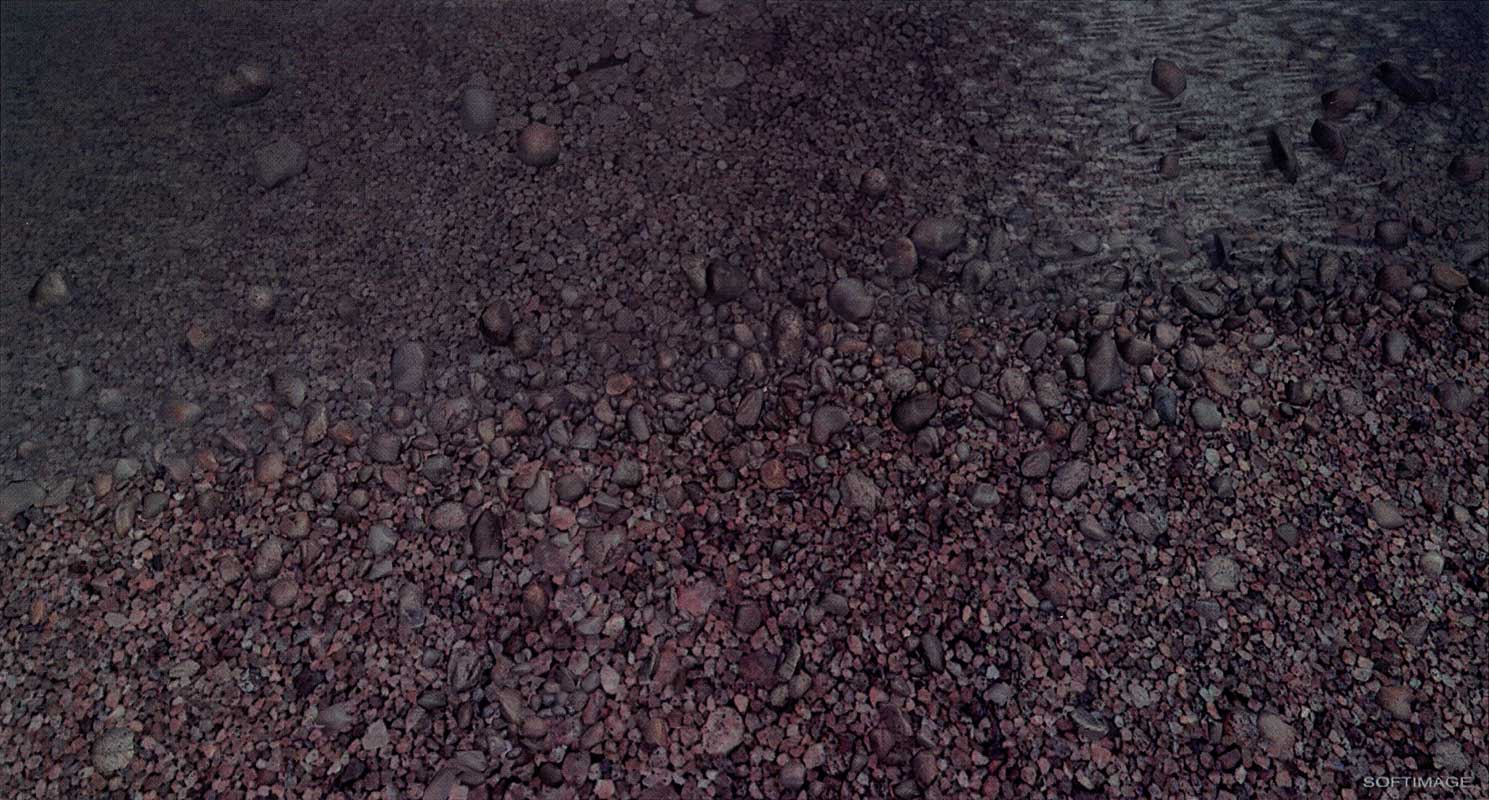 Char Davies - SAND, 1990 - Photographic transparency, 42 x 72 - 